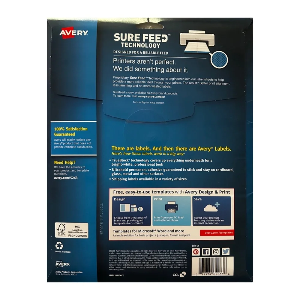 AVERY 5263 TrueBlock Shipping Labels 2